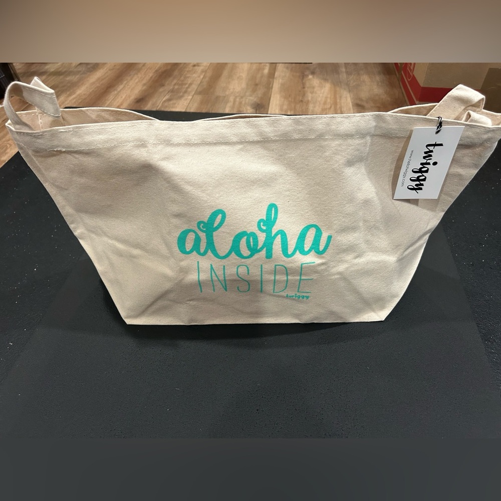‘Aloha Inside’ Canvas Tote! New with tags!